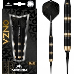 Mission Onzo Darts Soft Tip Brass M1 Black & Gold 19g