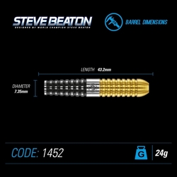 Winmau Darts Steve Beaton Special Edition Steel Tip 24 g