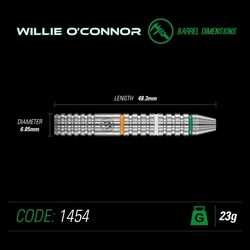 Winmau Darts Willie O'Connor Steel Tip 23 g