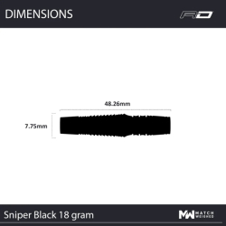 Šipky Winmau Sniper Black Soft Tip 20 g