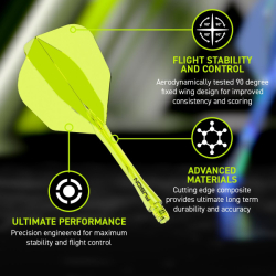 Letky Winmau Fusion #6 Neon Yellow Short