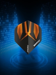 Winmau Prism Alpha Black & Orange Flights