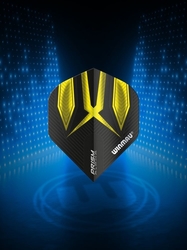 Winmau Prism Alpha Black & Yellow Flights