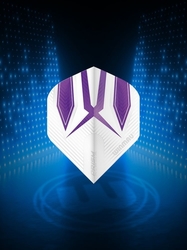 Winmau Prism Alpha White & Purple Flights