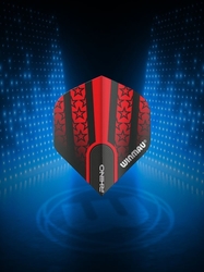 Winmau Prism Alpha Red with Black Stars Flights