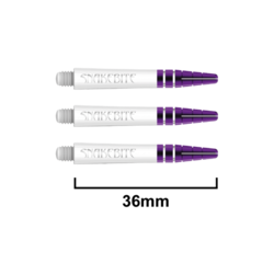 Násadky Red Dragon Peter Wright SNAKEBITE NITROTECH White and Purple Short