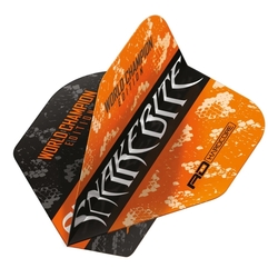 Letky Red Dragon Peter Wright Orange & Black YIN YANG Standard