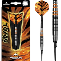 Mission Javan Darts Soft Tip Silver Brass 18 g