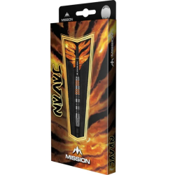 Mission Javan Darts Soft Tip Silver Brass 18 g