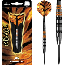 Mission Javan Darts Steel Tip Silver Brass 22 g