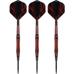 Šipky Mission Lava Darts Soft Tips 95% Black & Red Electro Plated 22 g