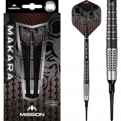 Mission Makara Darts Soft Tips M2 Graphite PVD Black 18 g