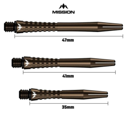 Násadky Mission Atom 13 Aluminium  Bronze